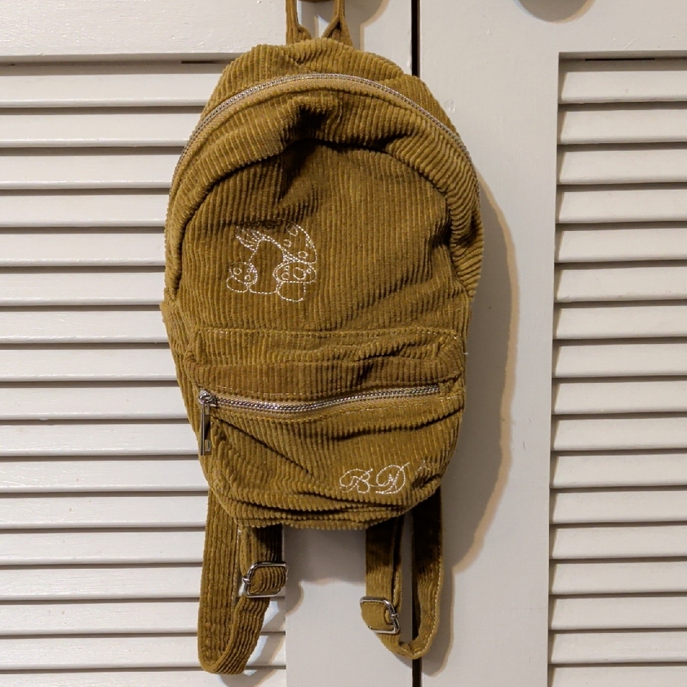 Urban Outfitters Corduroy Mini Bag in Mustard